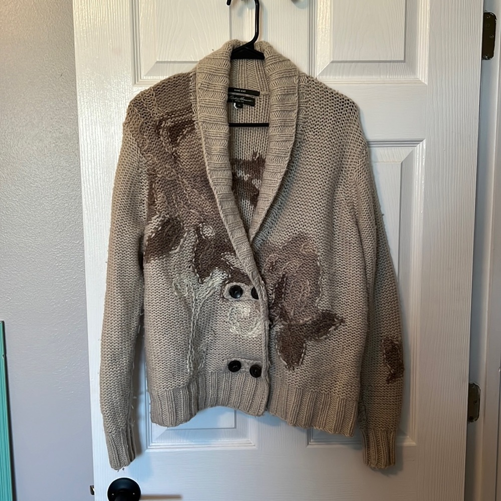 Eddie Bauer hand knit sweater.
